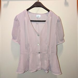 Artizia Blush Wilfred Button-front Blouse